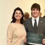 Dorys Daher com.o colunista Cesar Gabriel