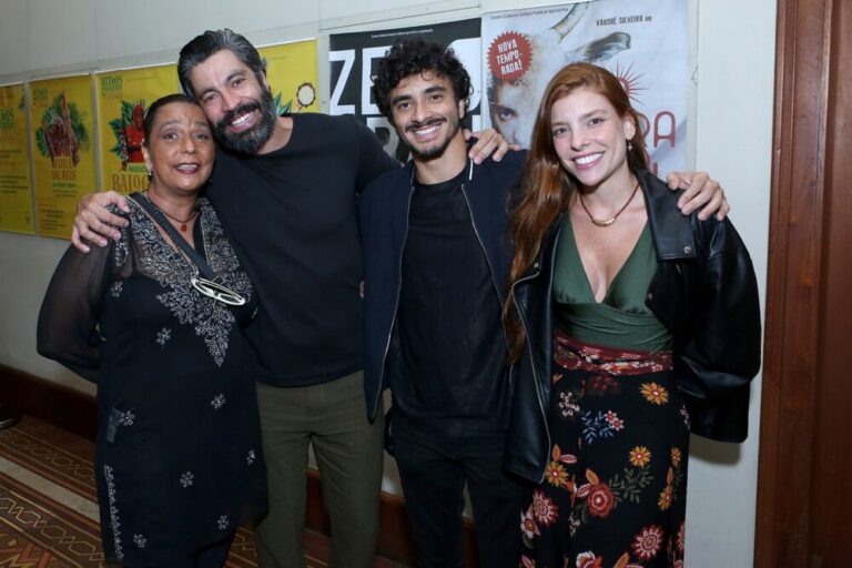 Rosa Fernandes, diretora elenco, Vandre Silveira-ator, Hugo Carvalho-ator e Karina Amorim-atriz