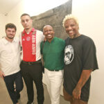 victor gorgulho curador, erick peres artista, cipriano artista e marlon amaro artista