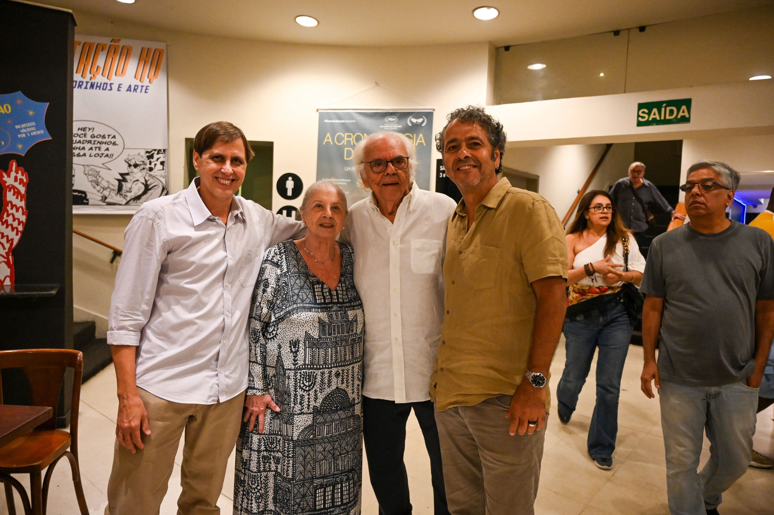 Mauro Ventura, Mary Ventura, Zelito Viana e Marcos Palmeira