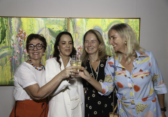 Luciana Villas Boas,  Denise Calasans, Ingrid Buckmann e Adriana Menescal