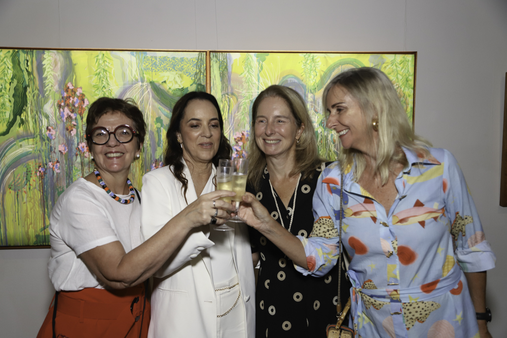 Luciana Villas Boas,  Denise Calasans, Ingrid Buckmann e Adriana Menescal