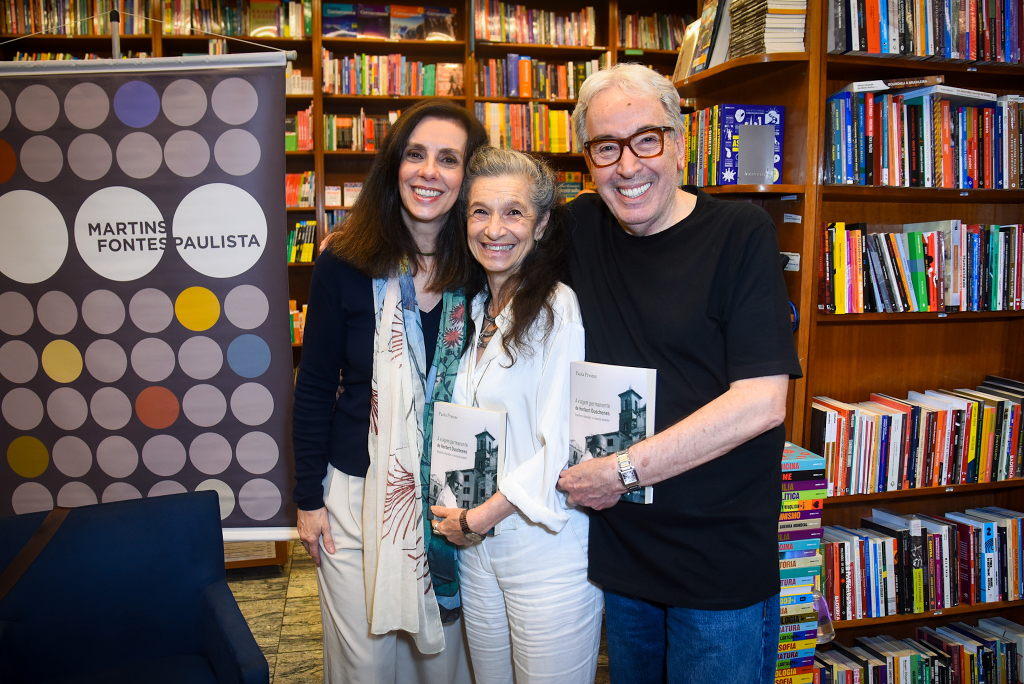 Paola Prestes, Tuna Dwek e Alcides Nogueira