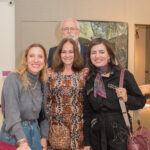Isabela Capeto, Claudia Jaguaribe e Ione Costa com Roberto Jaguaribe .