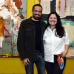 Hugo Bianco e a curadora Adriana Nakamuta