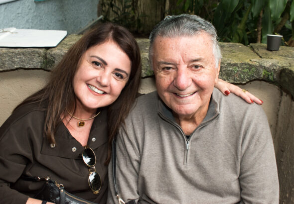 Jaqueline e Arnaldo Cesar Coelho