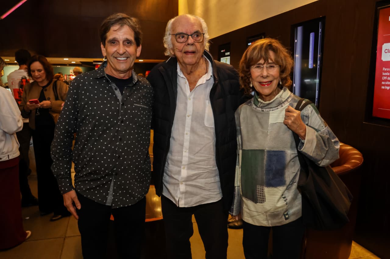 Ricardo Graça Mello, Zelito Viana e Vera de Paula Ricardo Graça Mello, Zelito Viana e Vera de Paula