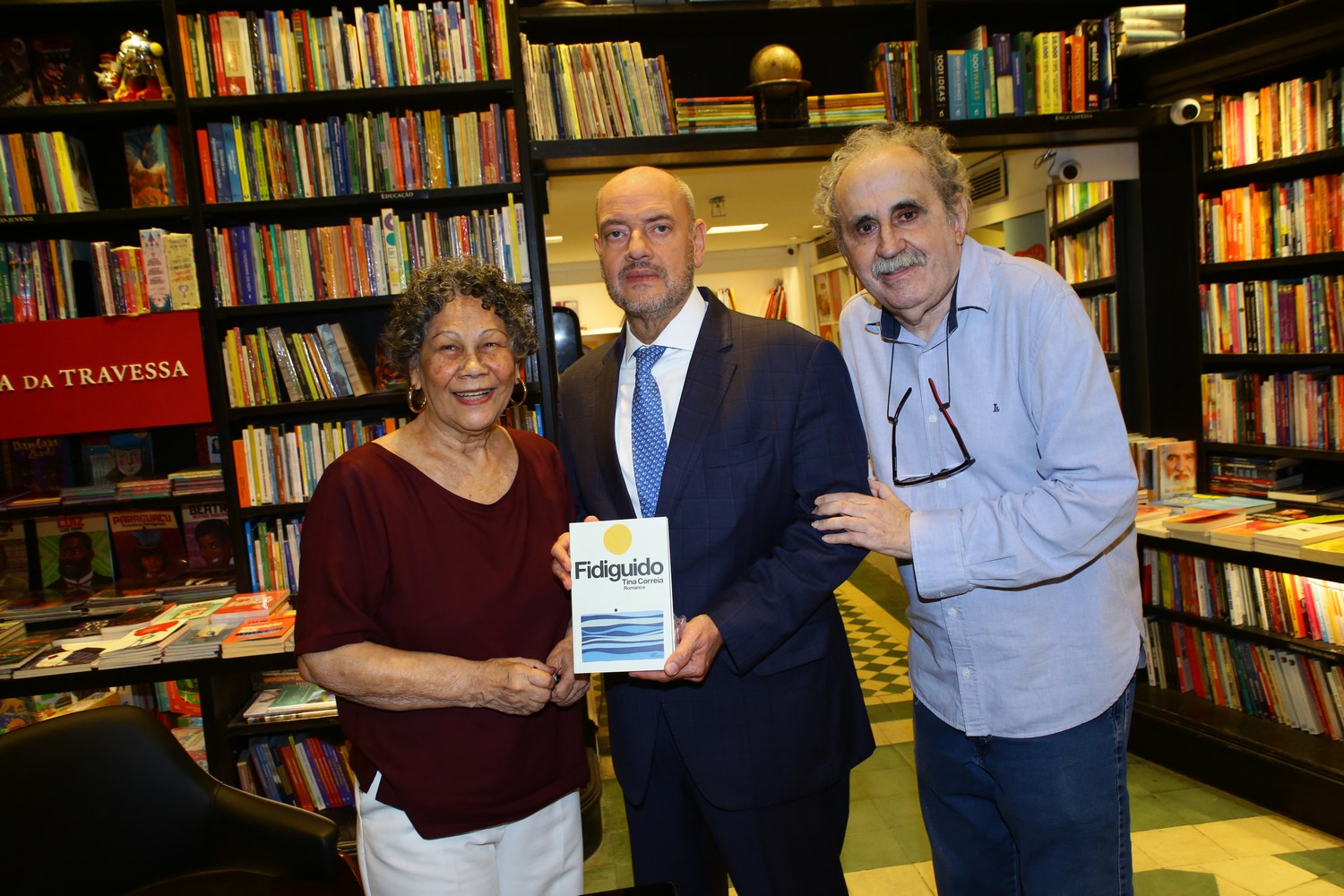 Tina Correia, Ricardo Couto e Ancelmo Gois,